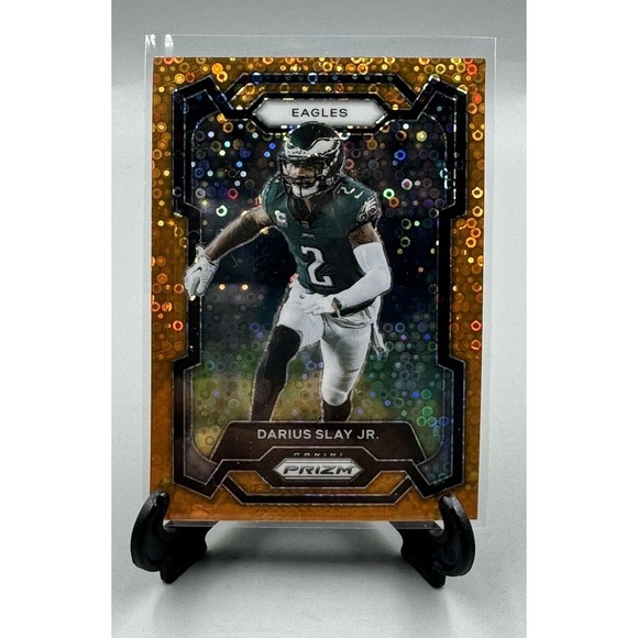 2023 Prizm Football Orange Disco‎ Darius Slay Jr Philadelphia Eagles - Picture 1 of 2